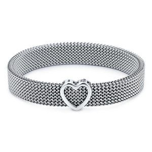 Tiffany Stretch Heart Mesh bracelet
